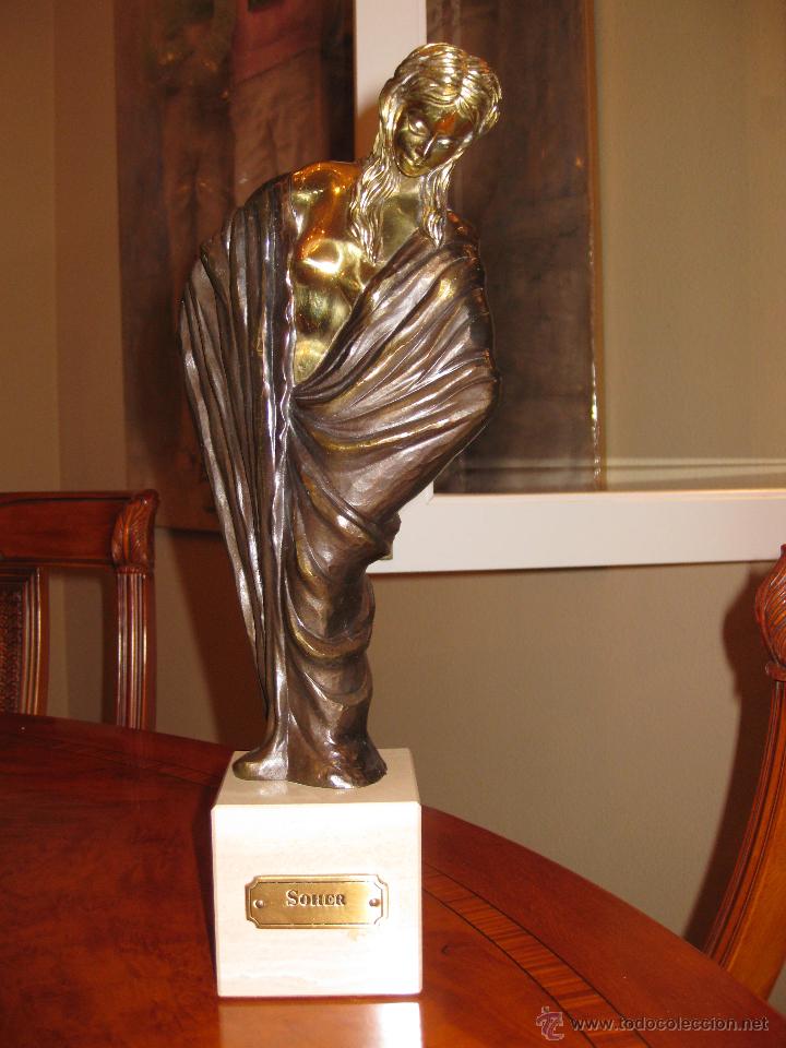 Antig&uuml;edades: Preciosa Figura de Bronce de Soher - Foto 1