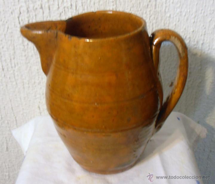 Antig&uuml;edades: JARRA DE BARRO VIDRIADO 1500 ML - Foto 2