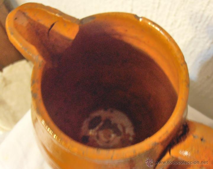 Antig&uuml;edades: JARRA DE BARRO VIDRIADO 1500 ML - Foto 4