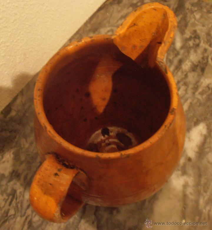 Antig&uuml;edades: JARRA DE BARRO VIDRIADO 1500 ML - Foto 6