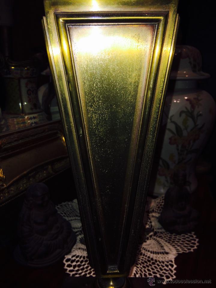 Antig&uuml;edades: ANTIGUA LAMPARA DE SOBREMESA DE BRONCE - Foto 4
