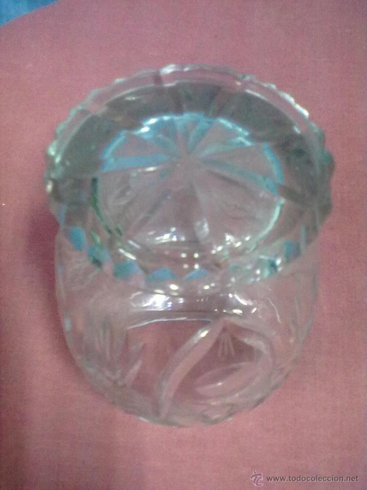 Antig&uuml;edades: JARRON FLORERO CRISTAL TALLADO - Foto 3
