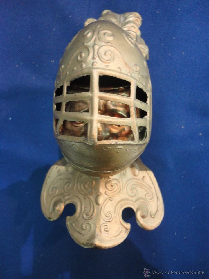 Antig&uuml;edades: * MAGNIFICO TINTERO CON FORMA DE GUERRERO MEDIEVAL - Foto 6