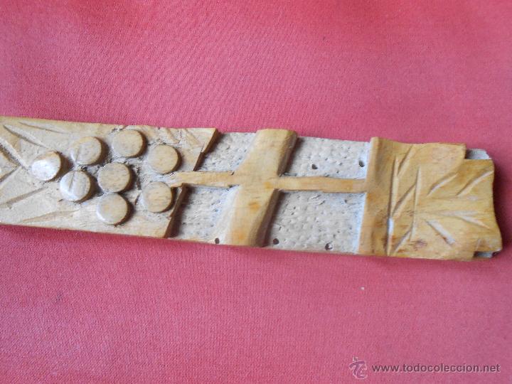 Antig&uuml;edades: CUCHARA Y TENEDOR de madera - Foto 3