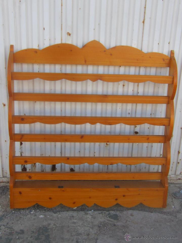Antig&uuml;edades: PLATERA EN MADERA DE PINO - Foto 4