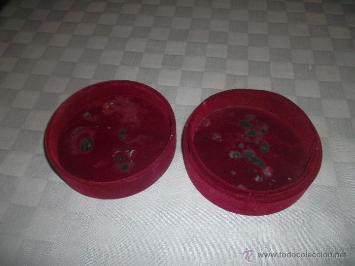 Antig&uuml;edades: caja de plata y terciopelo antigua - Foto 2