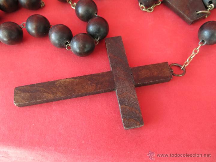 Antig&uuml;edades: Antiguo rosario de madera. - Foto 6