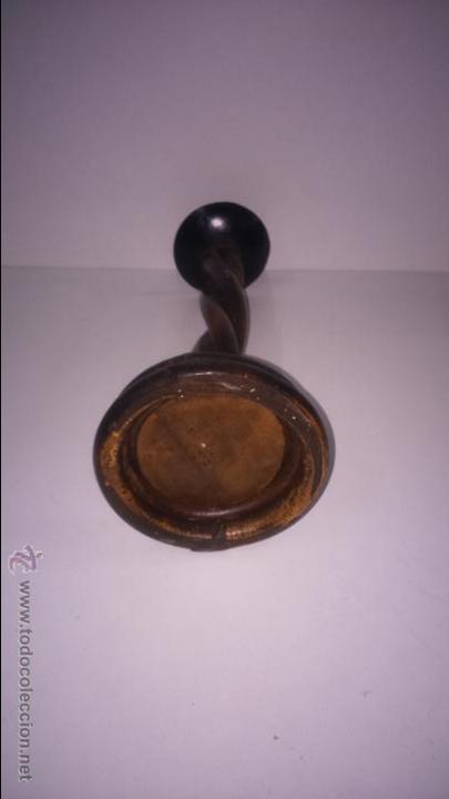 Antig&uuml;edades: CANDELABRO DE MADERA - Foto 4