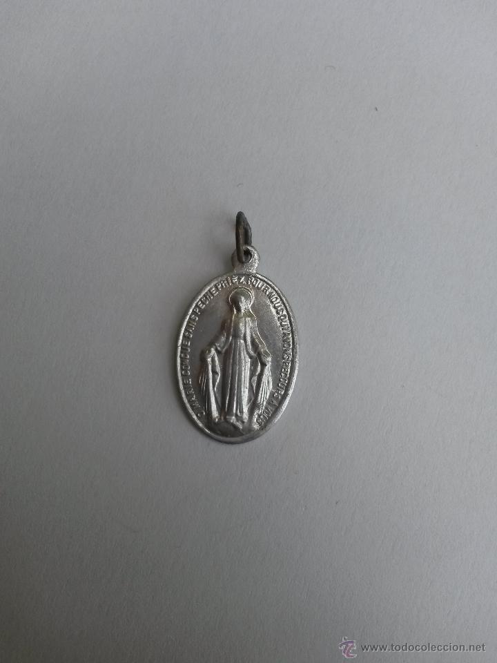 Antig&uuml;edades: Medalla virgen inmaculada francesa de 2,3 x 1,3 cms - Foto 1