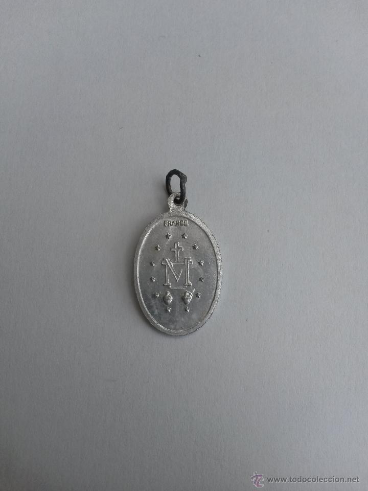 Antig&uuml;edades: Medalla virgen inmaculada francesa de 2,3 x 1,3 cms - Foto 2