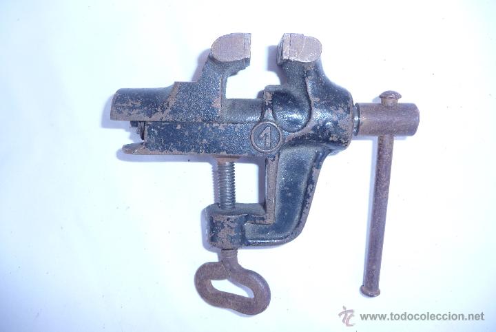 Antig&uuml;edades: antiguo tornillo de mesa - Foto 3