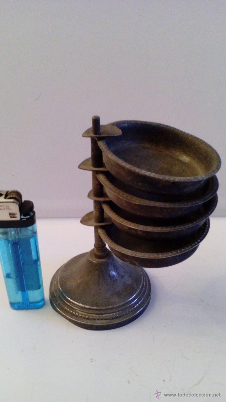 Antig&uuml;edades: CENTRO DE MESA EN METAL PLATEADO - Foto 2