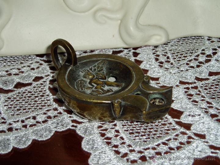 Antig&uuml;edades: Lucerna romana en bronce - Foto 1