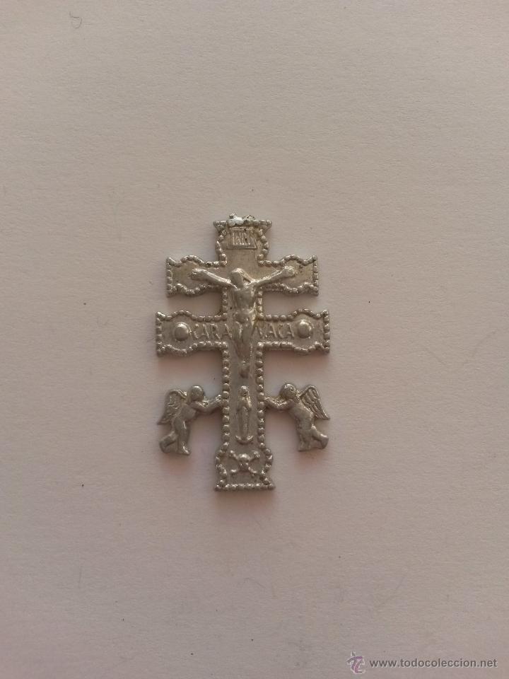 Antig&uuml;edades: Cruz ce caravaca de 2,8 x 1,8 cms - Foto 1