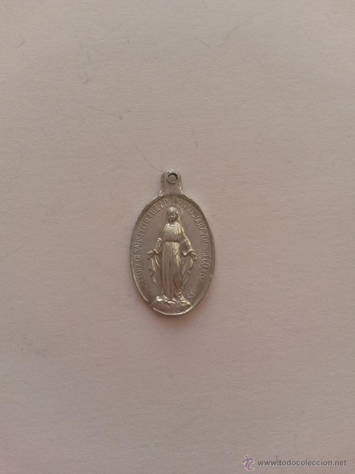 Antig&uuml;edades: Medalla inmaculada francesa de 2,2 x 1,2 cms - Foto 1