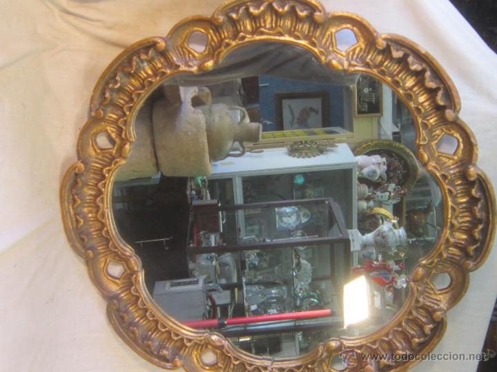 Antig&uuml;edades: espejo en madera con pan de oro - Foto 2