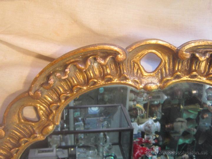 Antig&uuml;edades: espejo en madera con pan de oro - Foto 4