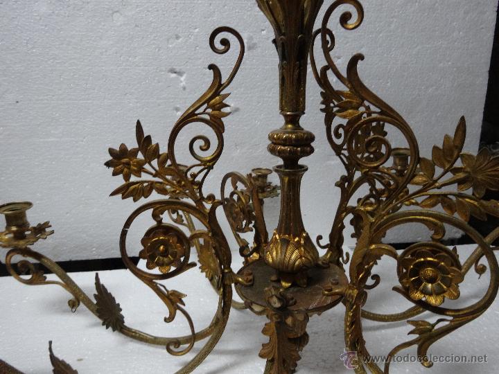 Antig&uuml;edades: L&Aacute;MPARA EN BRONCE SIGLO XIX, DDD 032 - Foto 11