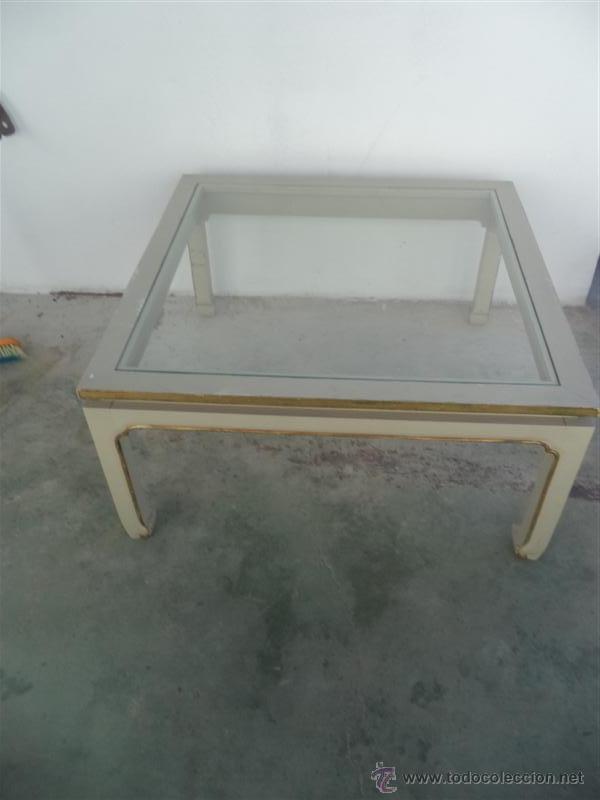 Antig&uuml;edades: mesa baja policromada - Foto 1