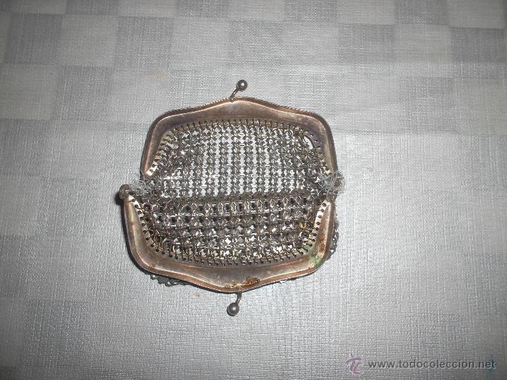Antig&uuml;edades: bonito monedero de alpaca antiguo - Foto 2