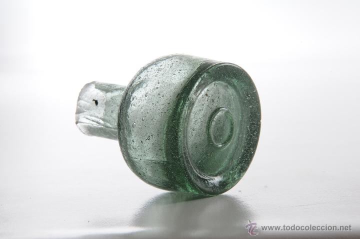 Antig&uuml;edades: ANTIGUO TINTEROEN VIDRIO VERDE - Foto 4