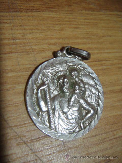 Antig&uuml;edades: medalla religiosa - plata con contraste - Foto 1