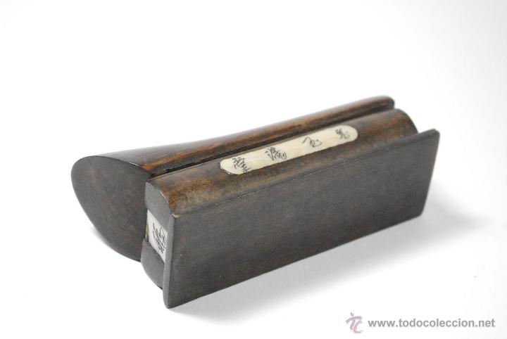 Antig&uuml;edades: Caja de madera y hueso. 1900-1920 - Foto 4