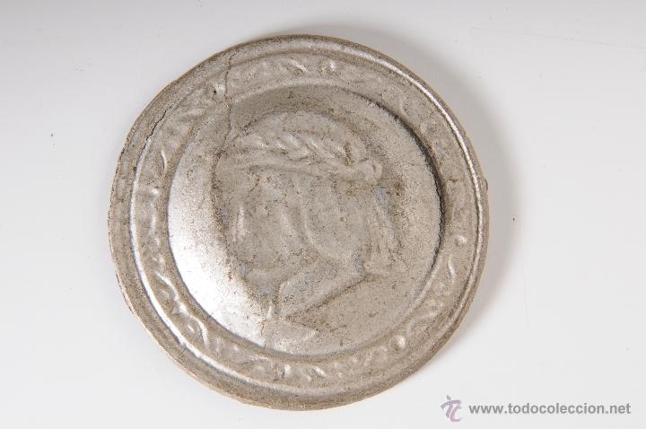 Antig&uuml;edades: PLACA EN ALUMINIO, DANTE ALIGHERI - Foto 4