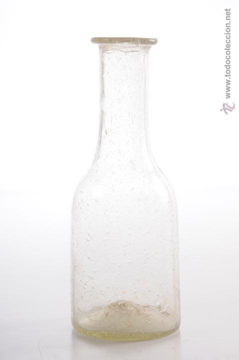 Antig&uuml;edades: ANTIGUA BOTELLA EN VIDRIO SOPLADO - Foto 1
