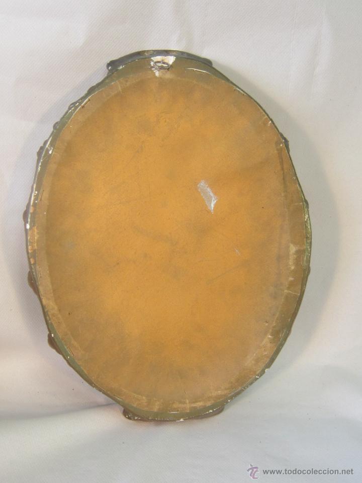 Antig&uuml;edades: ESPEJO ANTIGUO EN ESTUCO CON PAN DE ORO - Foto 4