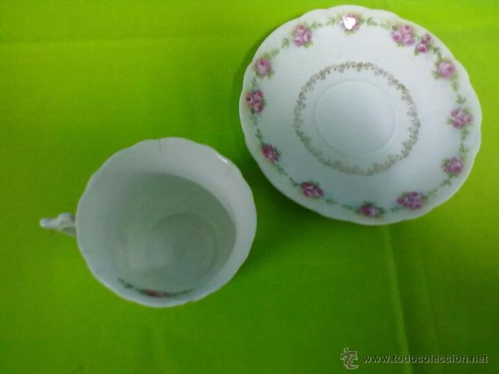 Antig&uuml;edades: TAZA PLATO PORCELANA - Foto 2