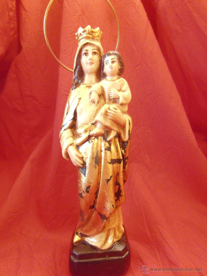 Antig&uuml;edades: Virgen del Carmen (17cm) - Foto 2