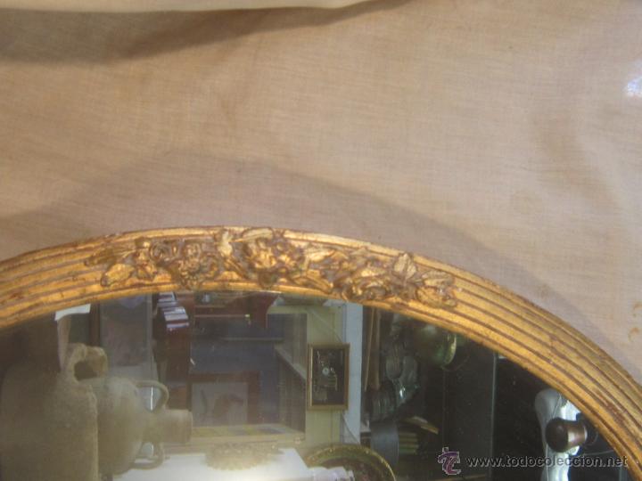 Antig&uuml;edades: ESPEJO EN MADERA CON PAN DE ORO - Foto 3