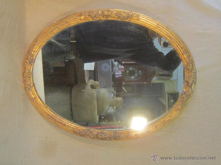 Antig&uuml;edades: ESPEJO EN MADERA CON PAN DE ORO - Foto 5
