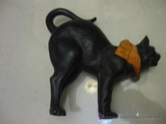 Antig&uuml;edades: Gato negro de biscquit - Foto 1