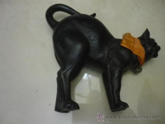Antig&uuml;edades: Gato negro de biscquit - Foto 2