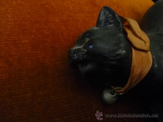 Antig&uuml;edades: Gato negro de biscquit - Foto 4