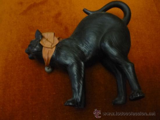 Antig&uuml;edades: Gato negro de biscquit - Foto 5