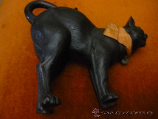 Antig&uuml;edades: Gato negro de biscquit - Foto 6