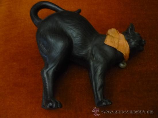 Antig&uuml;edades: Gato negro de biscquit - Foto 9