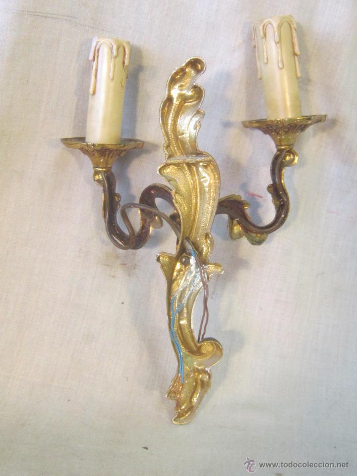 Antig&uuml;edades: APLIQUE EN BRONCE - Foto 3