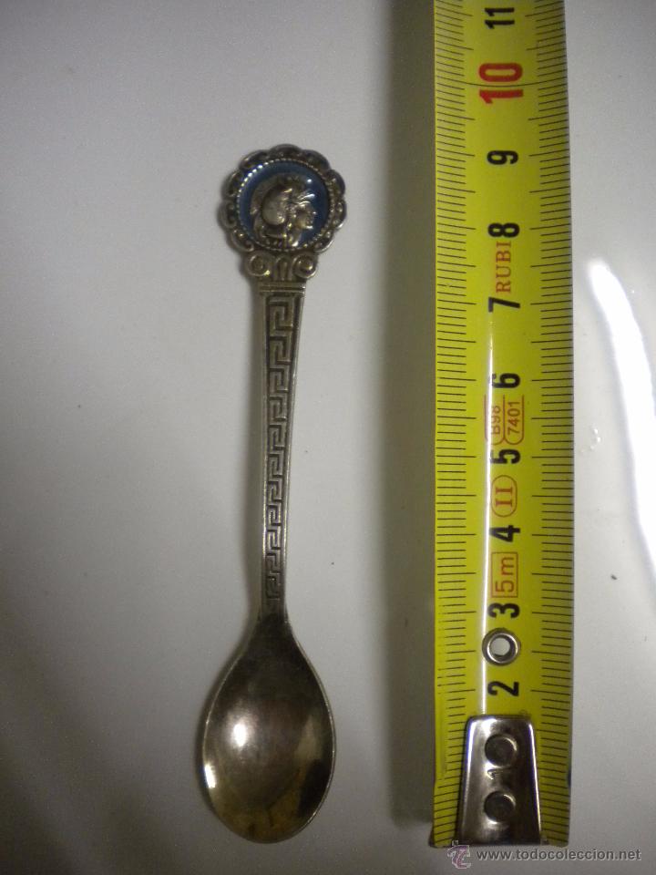 Antig&uuml;edades: ANTIGUA CUCHARA DE PLATA ESMALTADA. - Foto 1