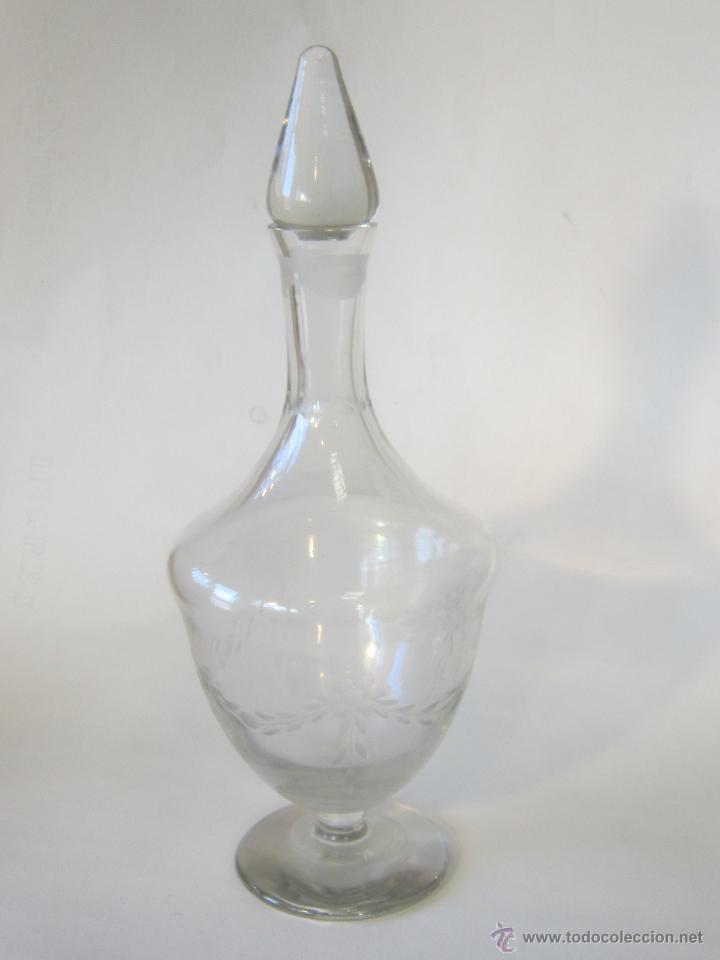 Antig&uuml;edades: BOTELLA LICORERA EN CRISTAL TALLADO - Foto 7