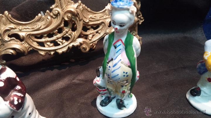 Antig&uuml;edades: Cuatro antiguos payasos de ceramicas - Foto 3