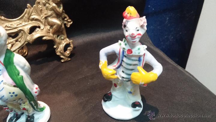 Antig&uuml;edades: Cuatro antiguos payasos de ceramicas - Foto 4