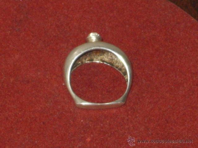 Antig&uuml;edades: ANILLO DE PLATA CON CRISTAL O CIRCONITA. - Foto 3