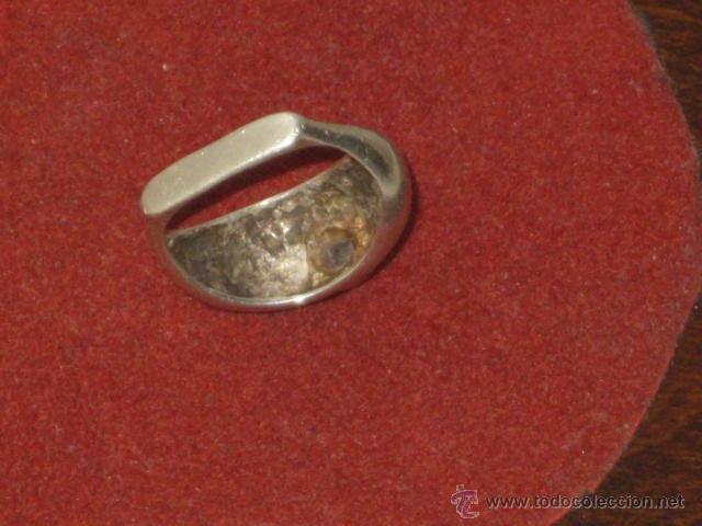 Antig&uuml;edades: ANILLO DE PLATA CON CRISTAL O CIRCONITA. - Foto 4