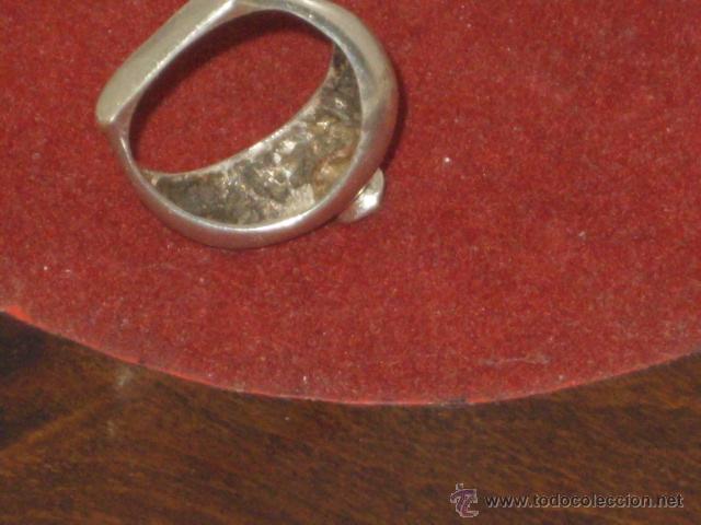 Antig&uuml;edades: ANILLO DE PLATA CON CRISTAL O CIRCONITA. - Foto 5