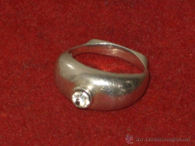 Antig&uuml;edades: ANILLO DE PLATA CON CRISTAL O CIRCONITA. - Foto 9
