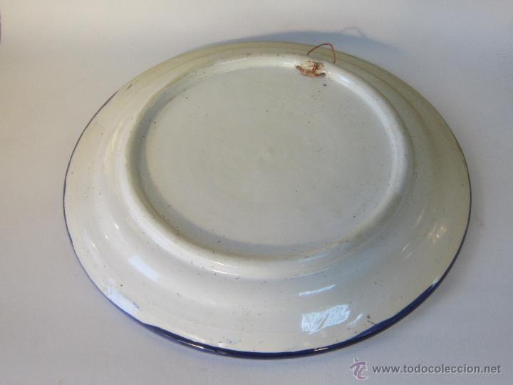 Antig&uuml;edades: PLATO DE CERAMICA POPULAR - Foto 3